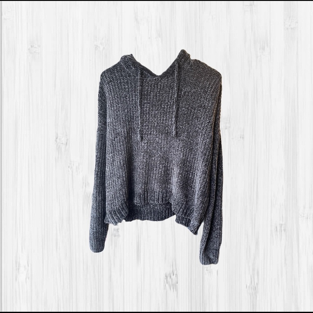 Women’s SO Soft Grey Sweater With Hood